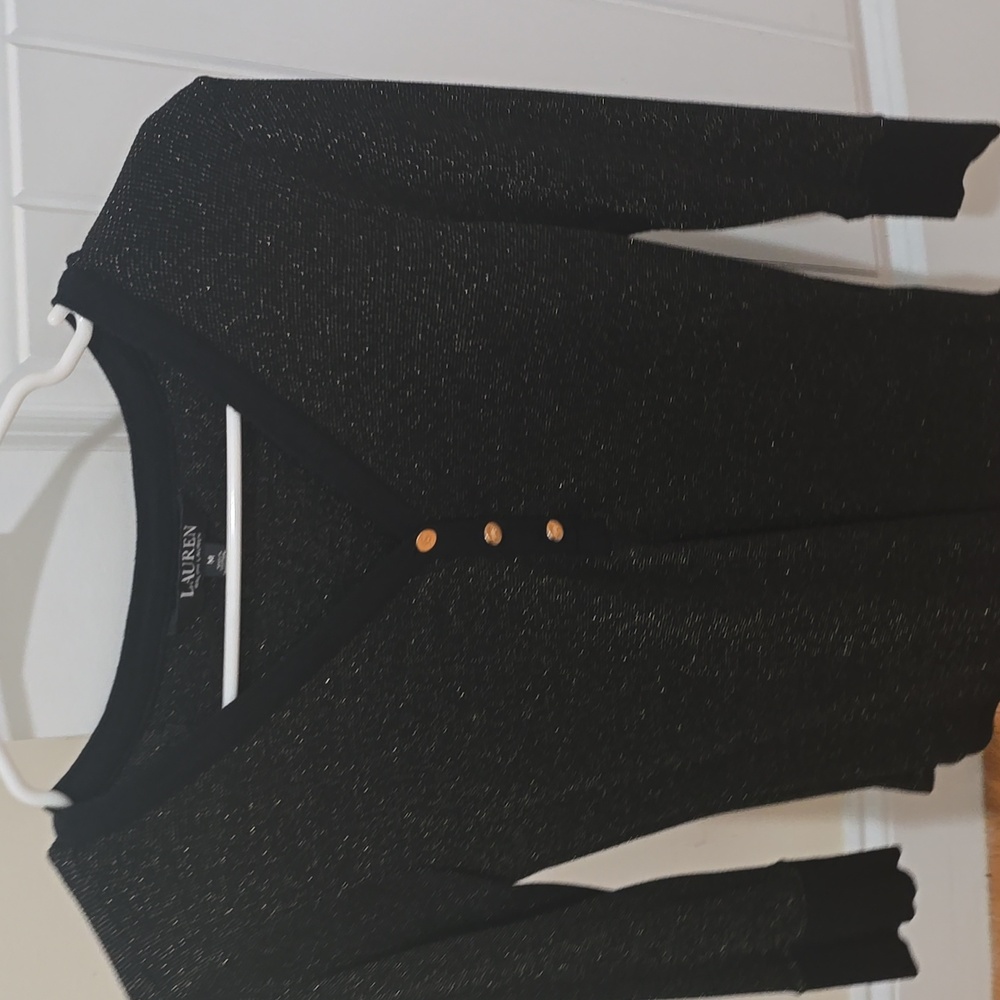 Ralph Lauren Black Knit Cardigan